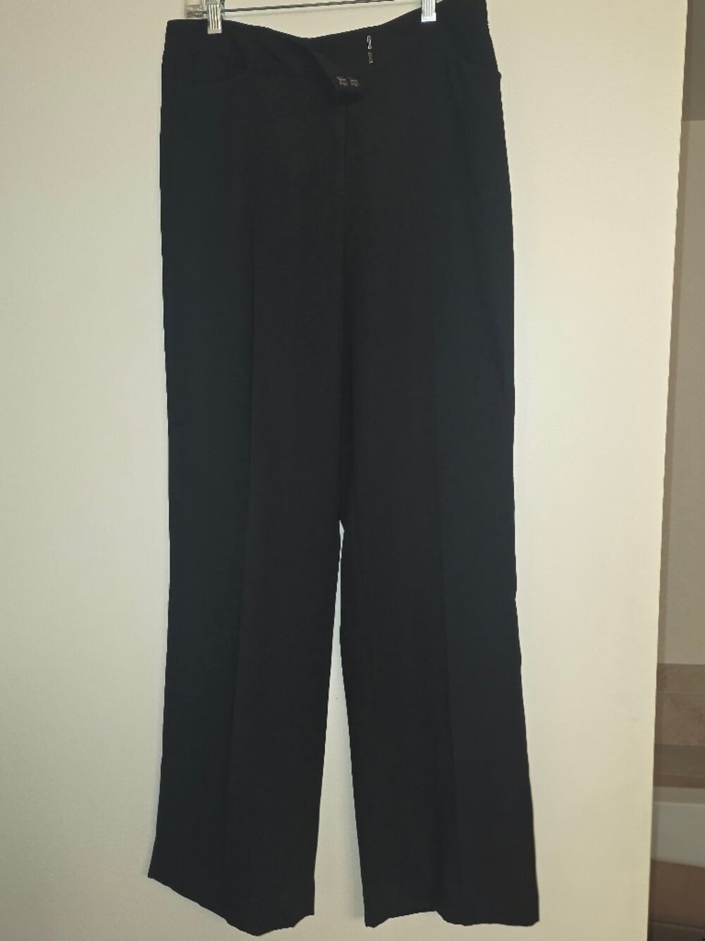 Calvin Klein Black Dress Pants Size 10 Straight Leg Trouser Career